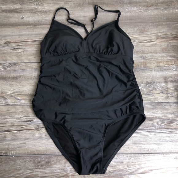 Kona Sol Other - ❌SOLD❌Kona Sol One Piece Swimsuit Bathing Suit size Large adjustable black